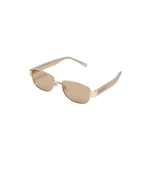Banbe White The Addison Sunglasses