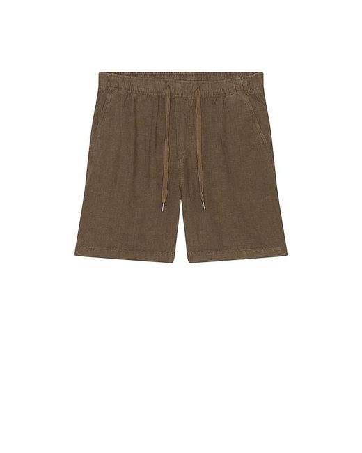 Faherty Brand Green Essential 6.5 Linen Short for men