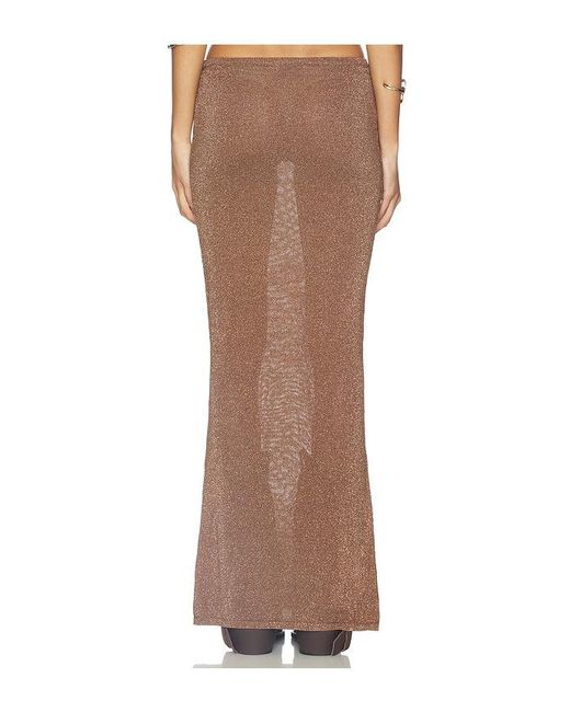 superdown Brown Shelly Maxi Skirt