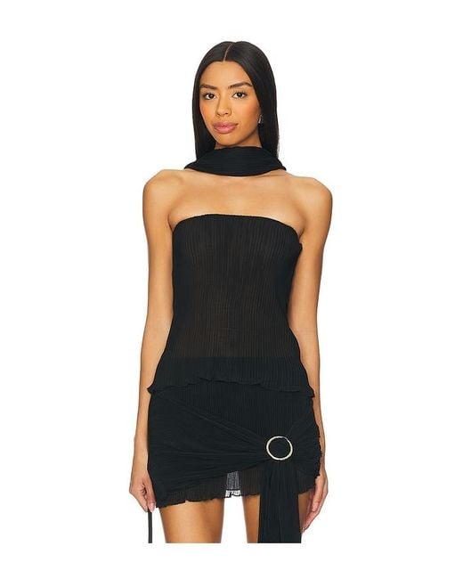 Lioness Black Ford Strapless Top