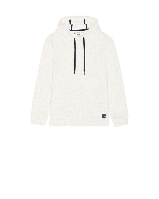 Vintage Summer White Performance Diamond Tech Hoodie for men