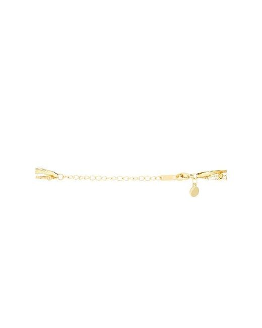 petit moments White Layered Stone Lariat Necklace