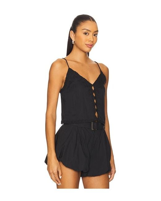 Free People Black Pieces Of You Cami