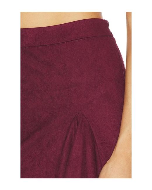 Line & Dot Red Valen Skirt