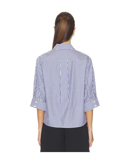 Rag & Bone Blue Lucia Stripe Poplin Shirt