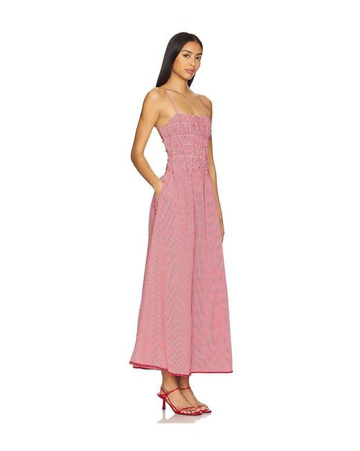 ROBE DELTA en Red Solid & Striped en coloris Pink