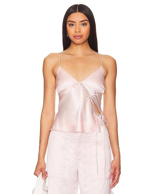 bubish Pink Lara Bow Singlet Top