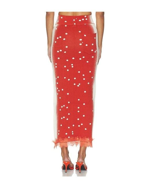 Ph5 Orange Lily Midi Skirt