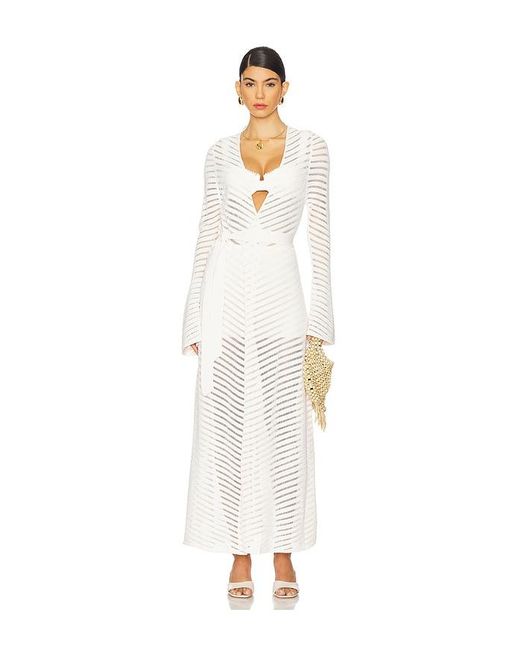 Devon Windsor White Kleid Elliott