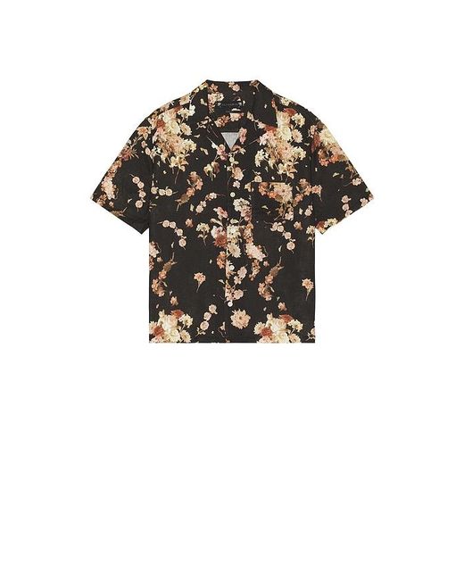 AllSaints Black Armada Shirt for men