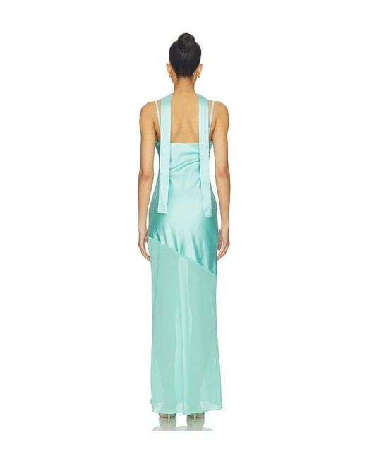 MORE TO COME Blue Griffin Maxi Dress