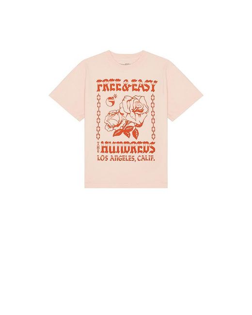 The Hundreds Orange X Free And Easy Rose T-Shirt for men