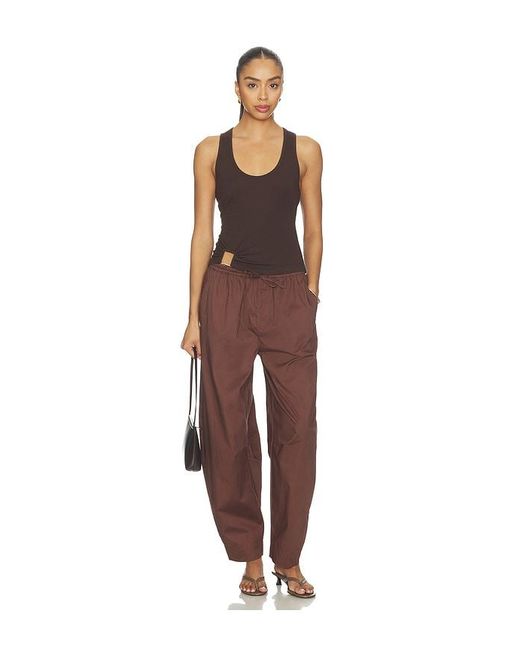 ROAME. Brown Cody Rib Tank