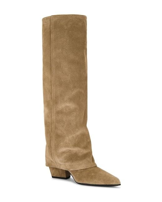 Paris Texas Natural Jane Fold Over Boot 60