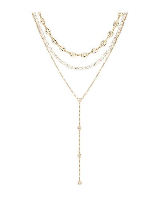 BaubleBar Metallic Catalina Layered Necklace