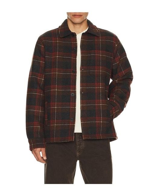 Barefoot Dreams Black Plaid Shacket for men