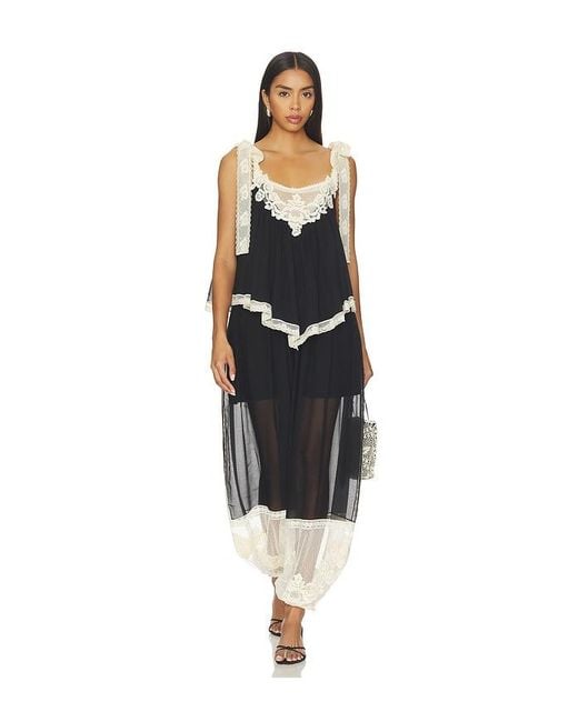 Zimmermann Black Roselight Harem Pant