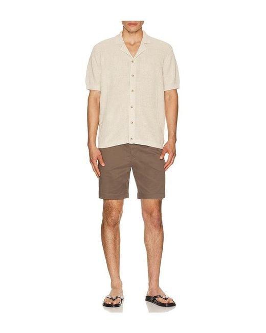 Onia Natural Silk Linen Camp Shirt for men