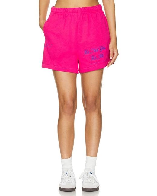 The Mayfair Group Pink SWEATSHORTS IT'S NOT YOU, IT'S ME