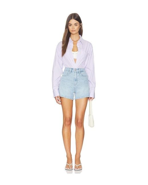 DL1961 White Dl Faye Oversized Poplin Shirt