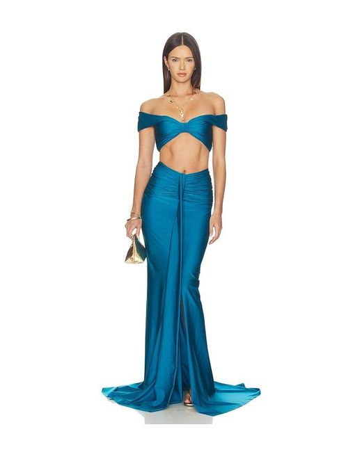 Shani Shemer Blue Marcella Maxi Skirt