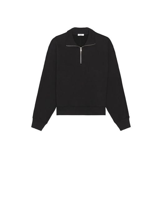 Agolde Black Idris Quarter Zip Sweater for men