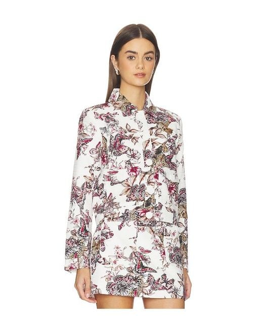 L'Agence White Nyx Crop Jacket