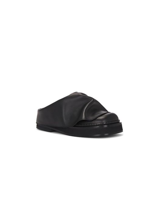 The Attico Black Mini Robin Sabot Flat