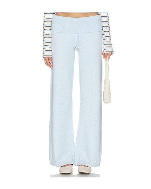 Frankie's Bikinis Blue Dawson Cloud Knit Pant