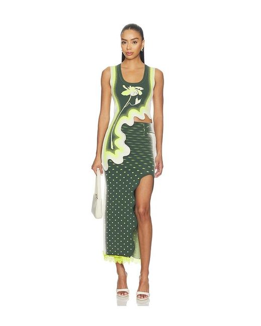 Ph5 Green Lily Midi Skirt