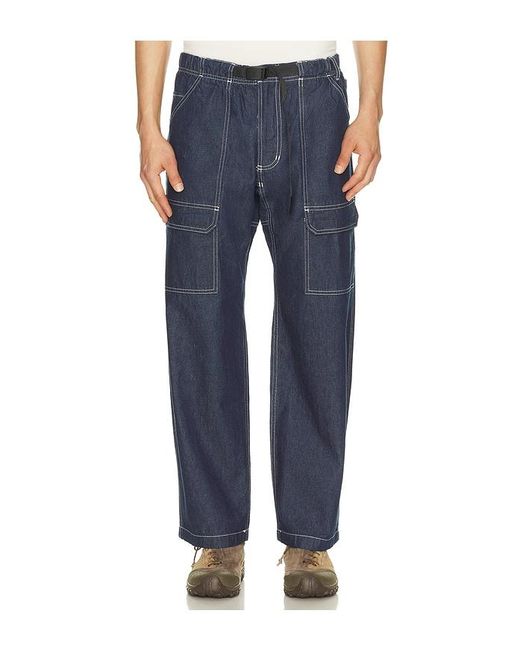 Gramicci Blue Denim Eqt Pant for men