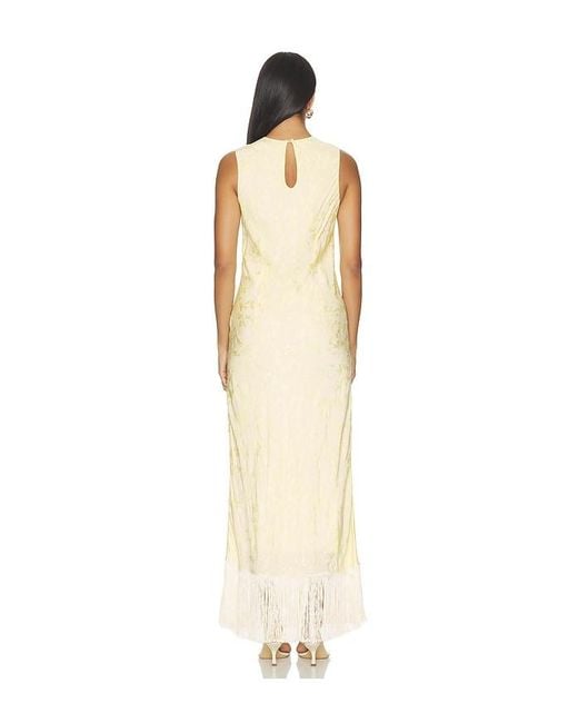 Anna October White Gill Jacquard Maxi Dress