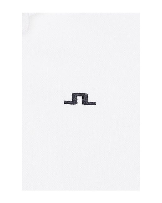 J.Lindeberg White Joey Tipping Polo for men