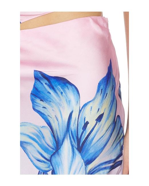 Rococo Sand Blue Midi Skirt