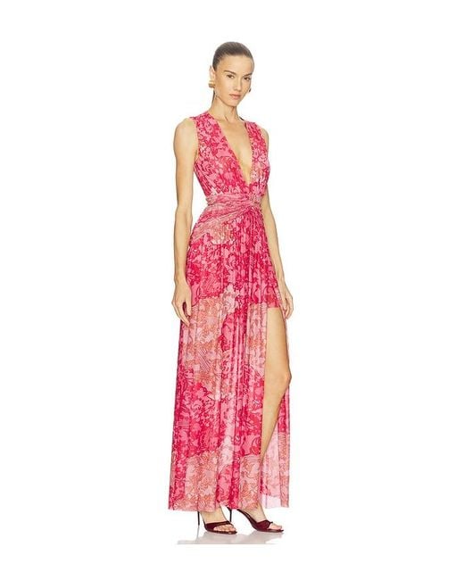 MISA Los Angles Red Imani Dress
