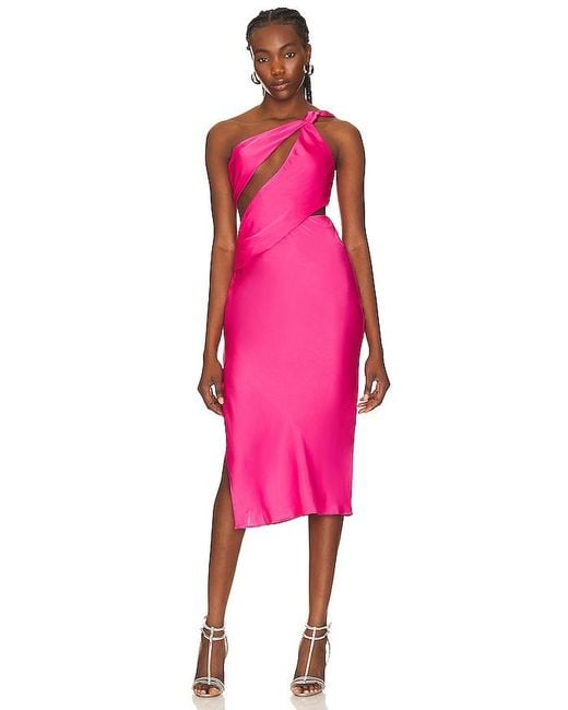Nbd Pink Misha Midi Dress