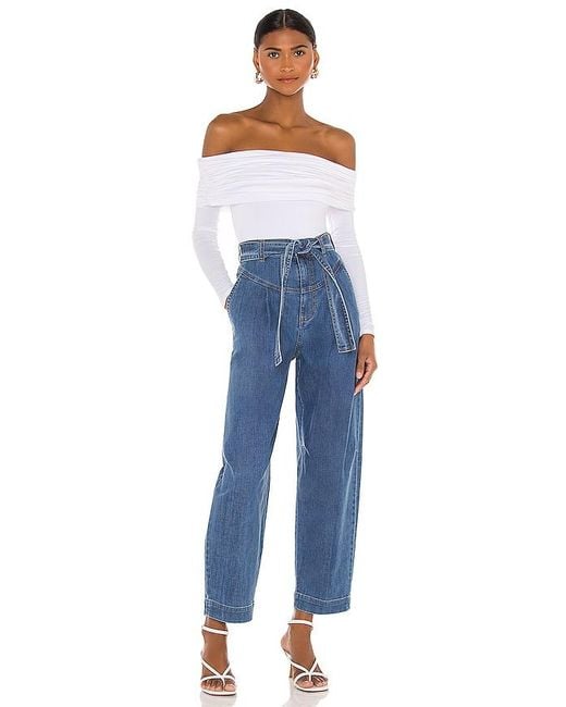 Lovers + Friends Blue Fatima Bodysuit