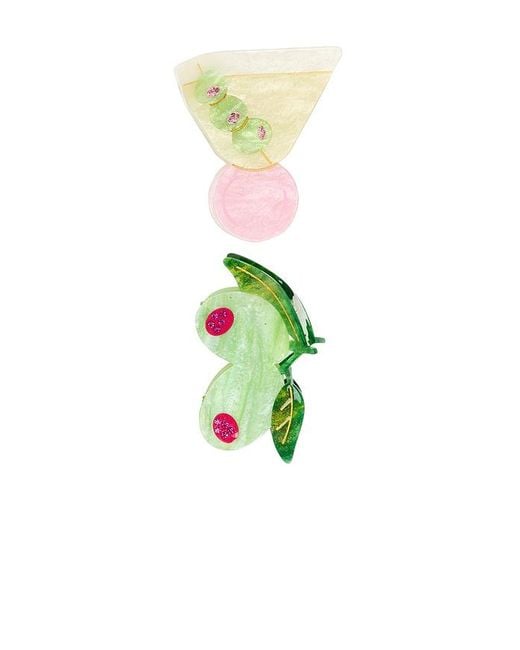 Frasier Sterling Blue Tini Time Claw Clip Set