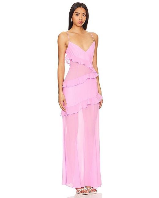 Lovers + Friends Pink Kimbra Gown
