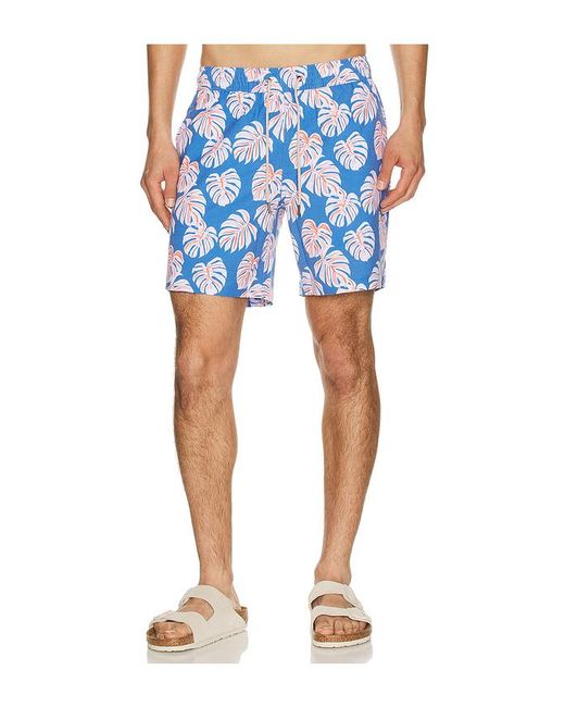 Fair Harbor Blue Bayberry Swim Trunk for men