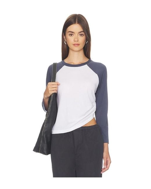 ÉTERNE White Cotton Baseball Tee