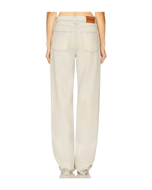GRLFRND White Bella Low Rise Boyfriend