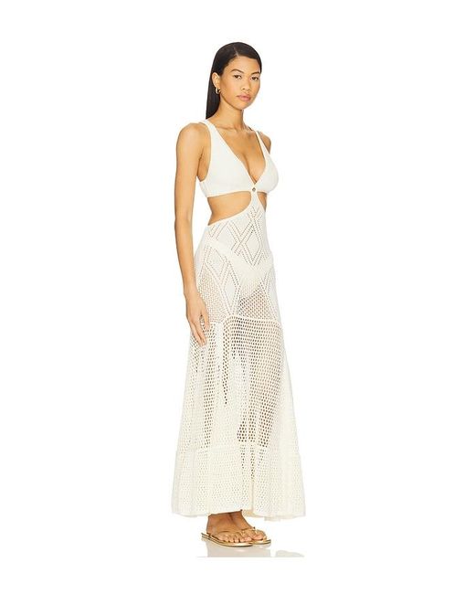 Tularosa White Yolanda Knit Dress