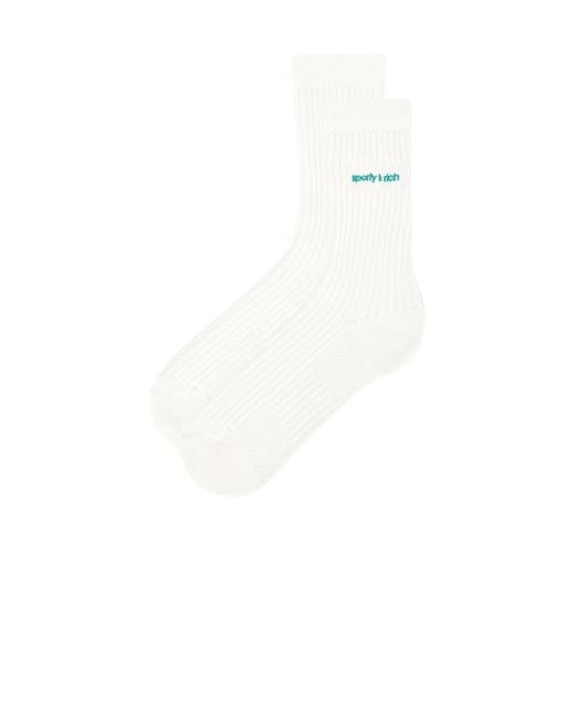 Adidas Originals White X Sporty & Rich Socks