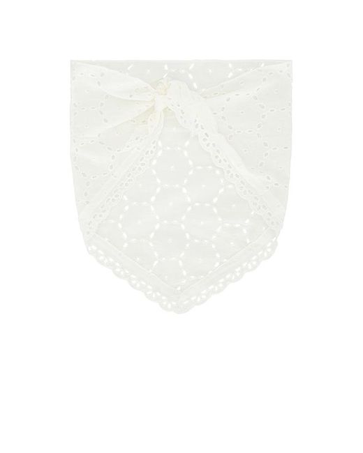 Lovers + Friends White Paloma Triangle Scarf
