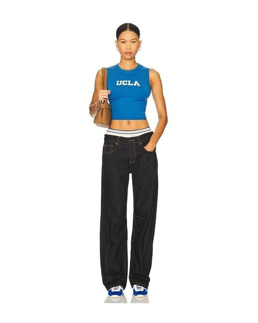Hype and Vice Blue Ucla Invy Knitted Tank Top