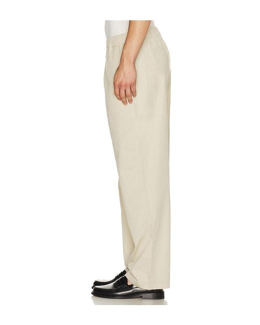 FRAME Natural Relaxed Cotton Trousers for men