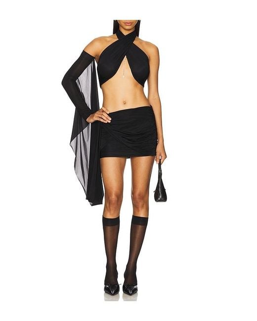 Aniye Records Black Deva Glove Skirt