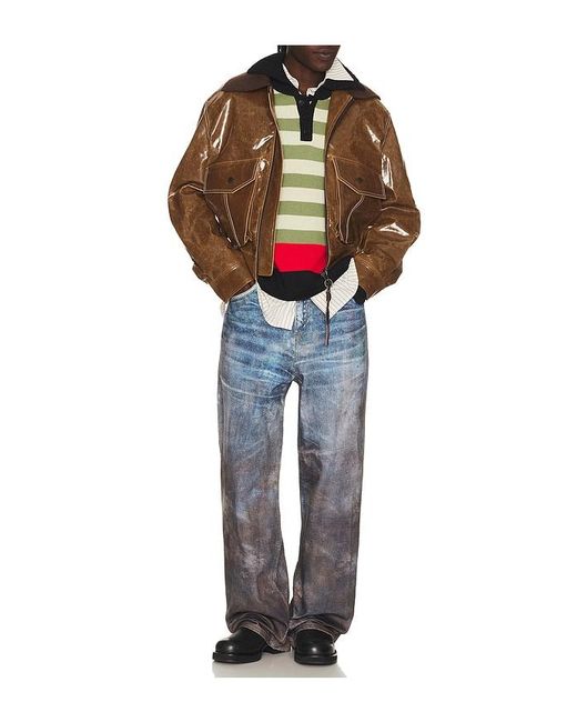 ANDERSSON BELL Brown Mikoos 26 Bomber Jacket for men