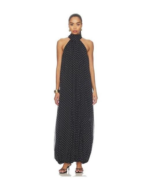 ROTATE BIRGER CHRISTENSEN Blue Chiffon Balloon Jumpsuit